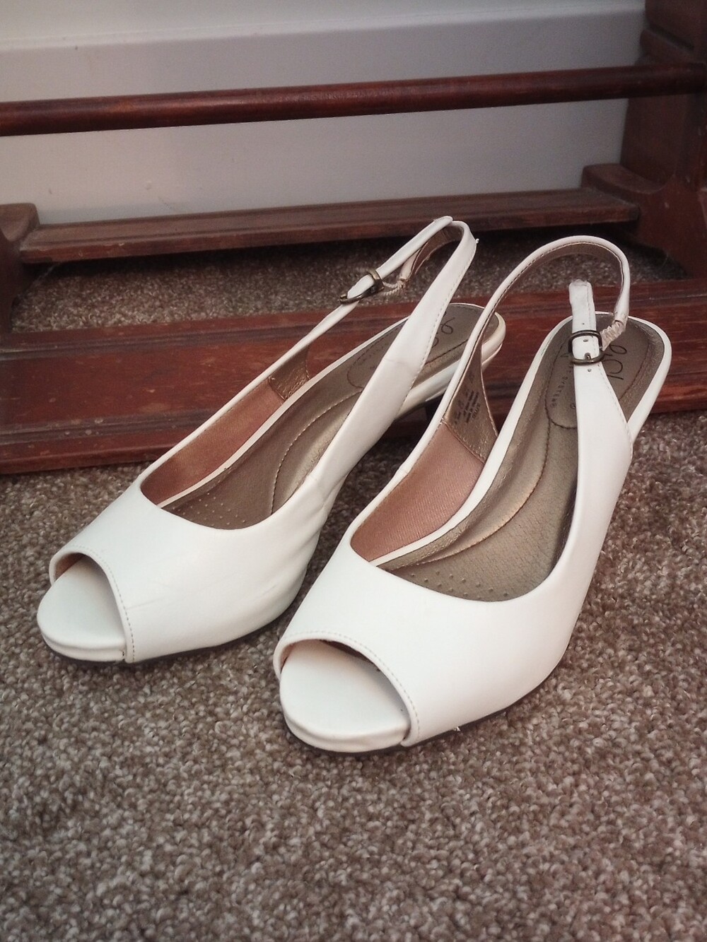 LifeStride Peep-Toe Slingback Heels // Size 6.5M